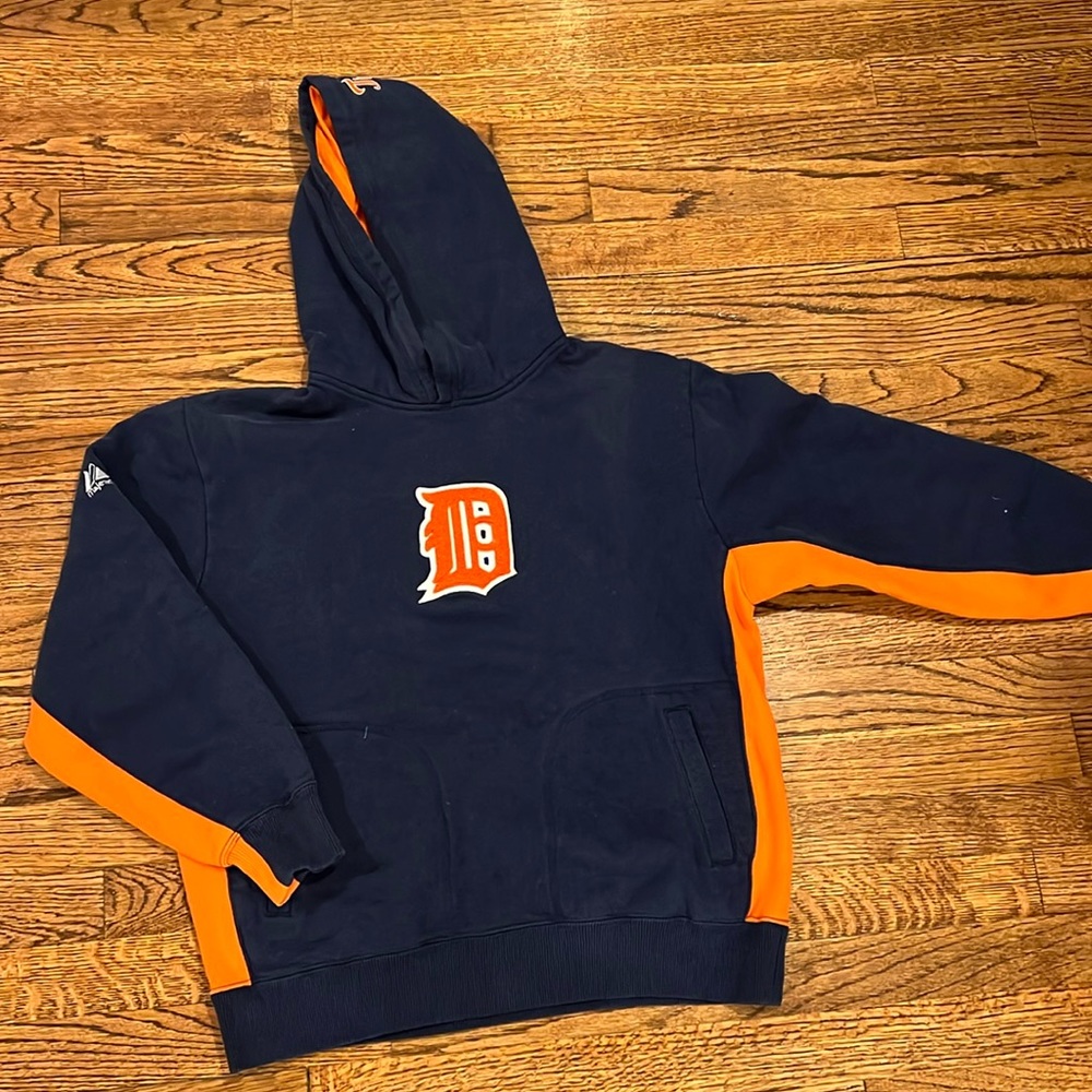 VINTAGE DETROIT TIGERS HOODIE SWEATSHIRT - SIZE SMALL